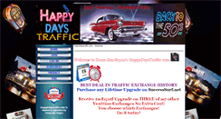 Desktop Screenshot of happydaystraffic.com